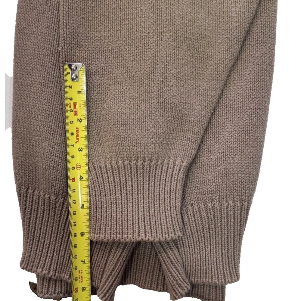 JOHN ASHFORD GOLF Men's Crew Neck Sweater Medium‎ Plaid Tan Preppy Golfer